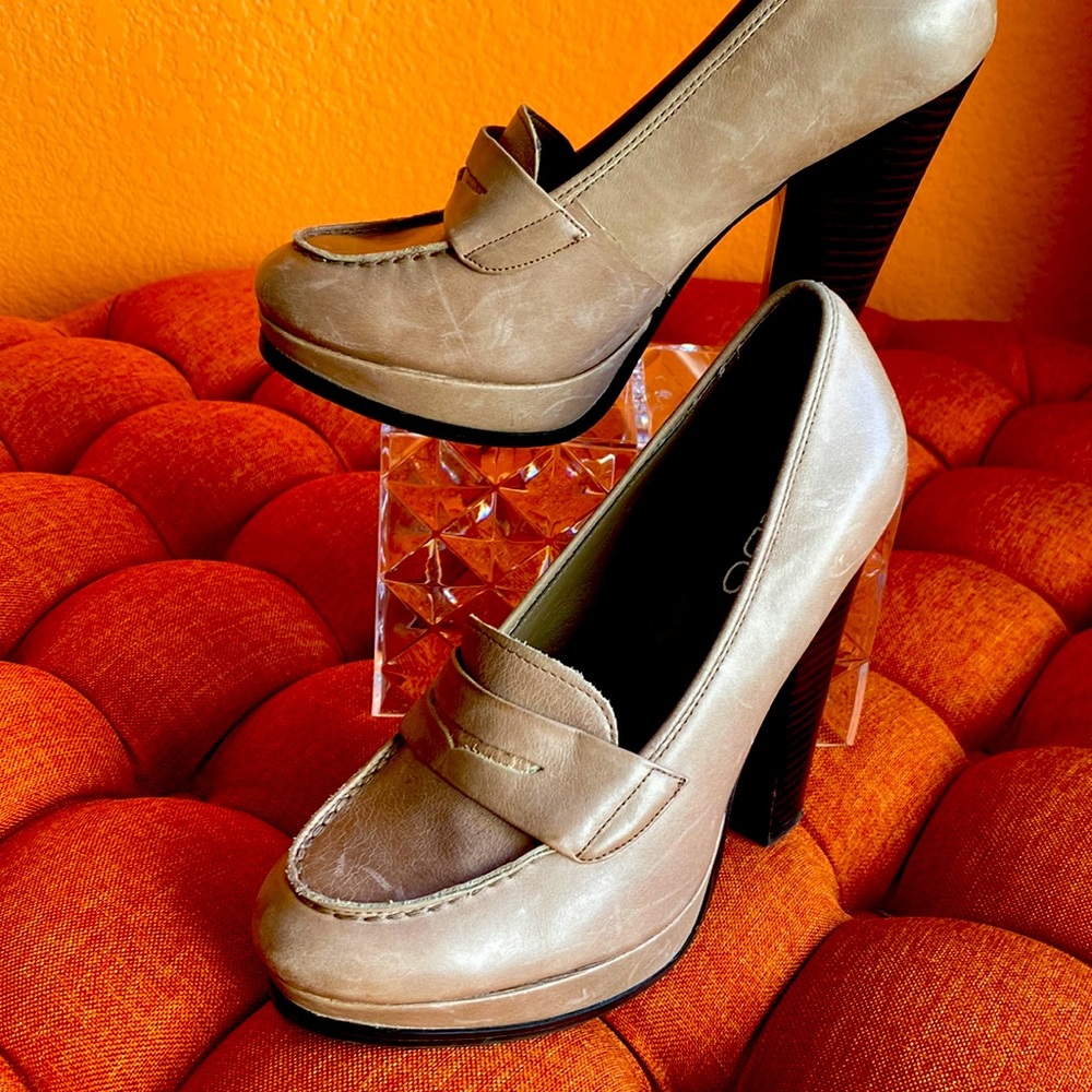 Aldo high heel loafers size 37